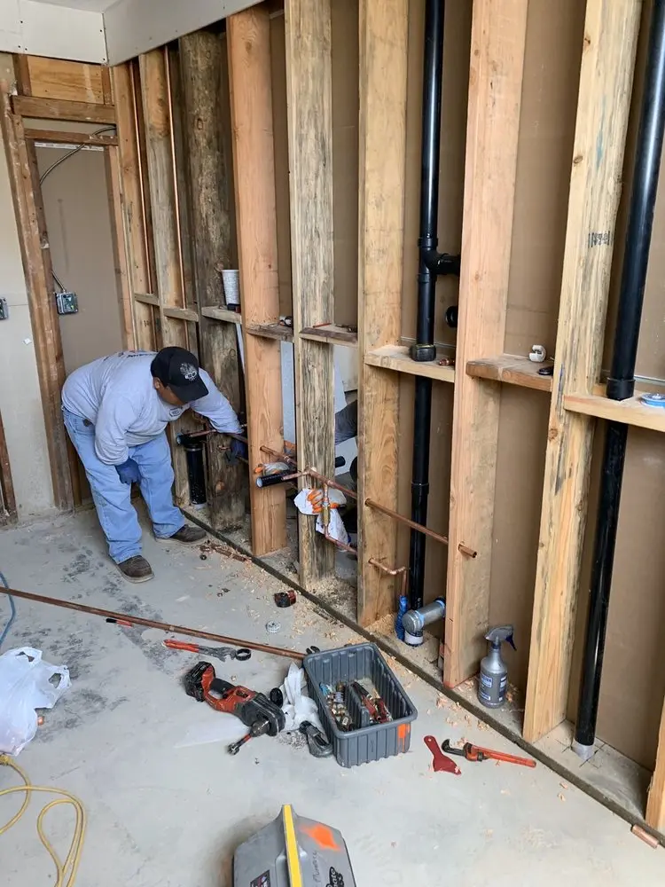 Commercial rough-in plumbing for Trenchless Sewer Repair in New Bern